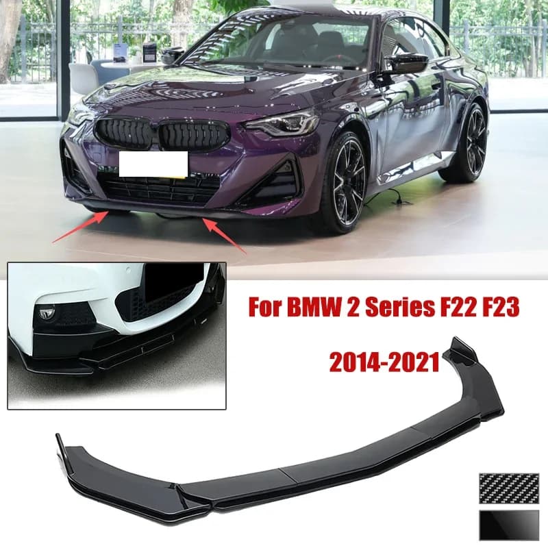 5pcs Front Bumper Shovel For BMW 2 Series F22 F23 2014-2021 Spoiler Front Bumper Deflector Anti Scratch Protection Device