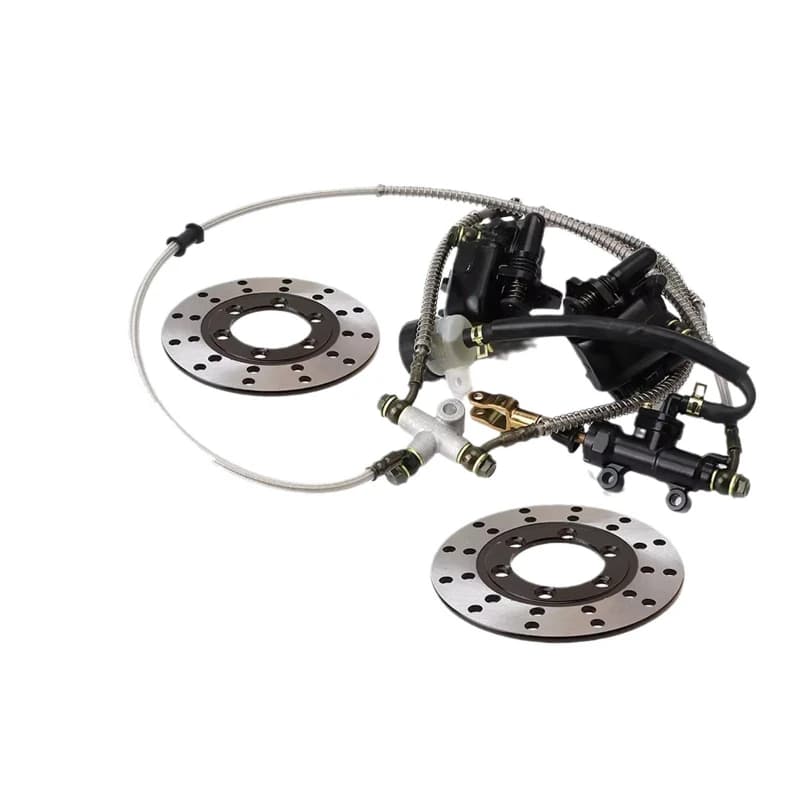 DIY four-wheel kart ATV modified accessories rear foot brake one to two hydraulic brake pump disc brake assembly