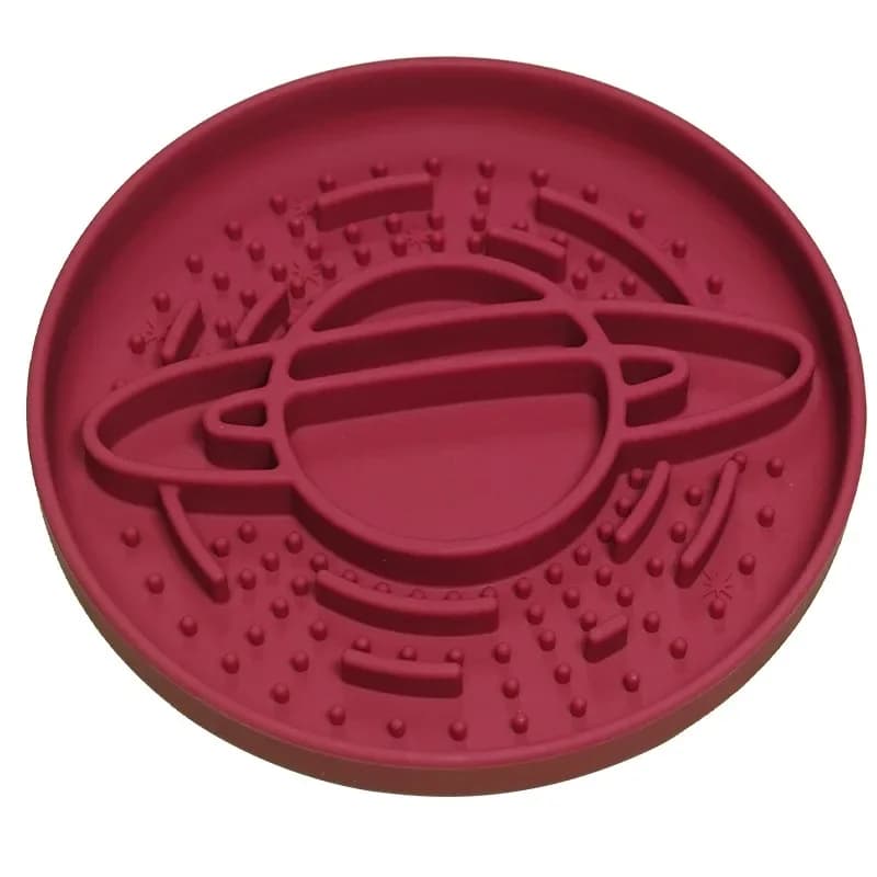 Dog Slow Food Bowl Licking Plate Silicone Help Healthy Round Anti-choking Thickened Pet Food Bowl Pet Feeders Training Products