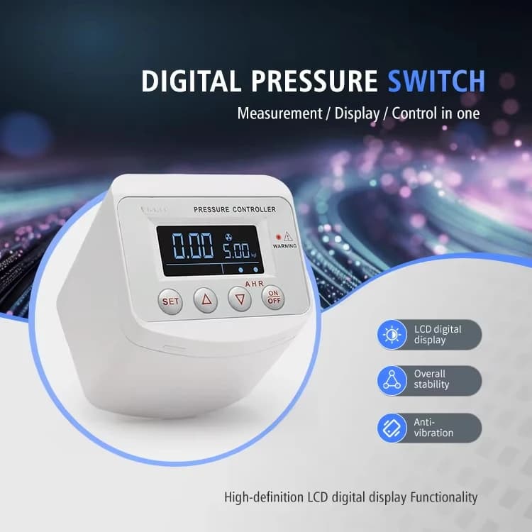 Digital Intelligent Pressure Control Switch for Water Pump Self-regulating Gas Air Display High Efficiency Pressure