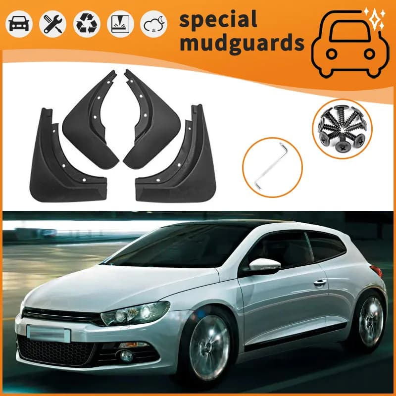 Suitable for 09-16 Volkswagen Scirocco fender car tire anti-splash mudguard