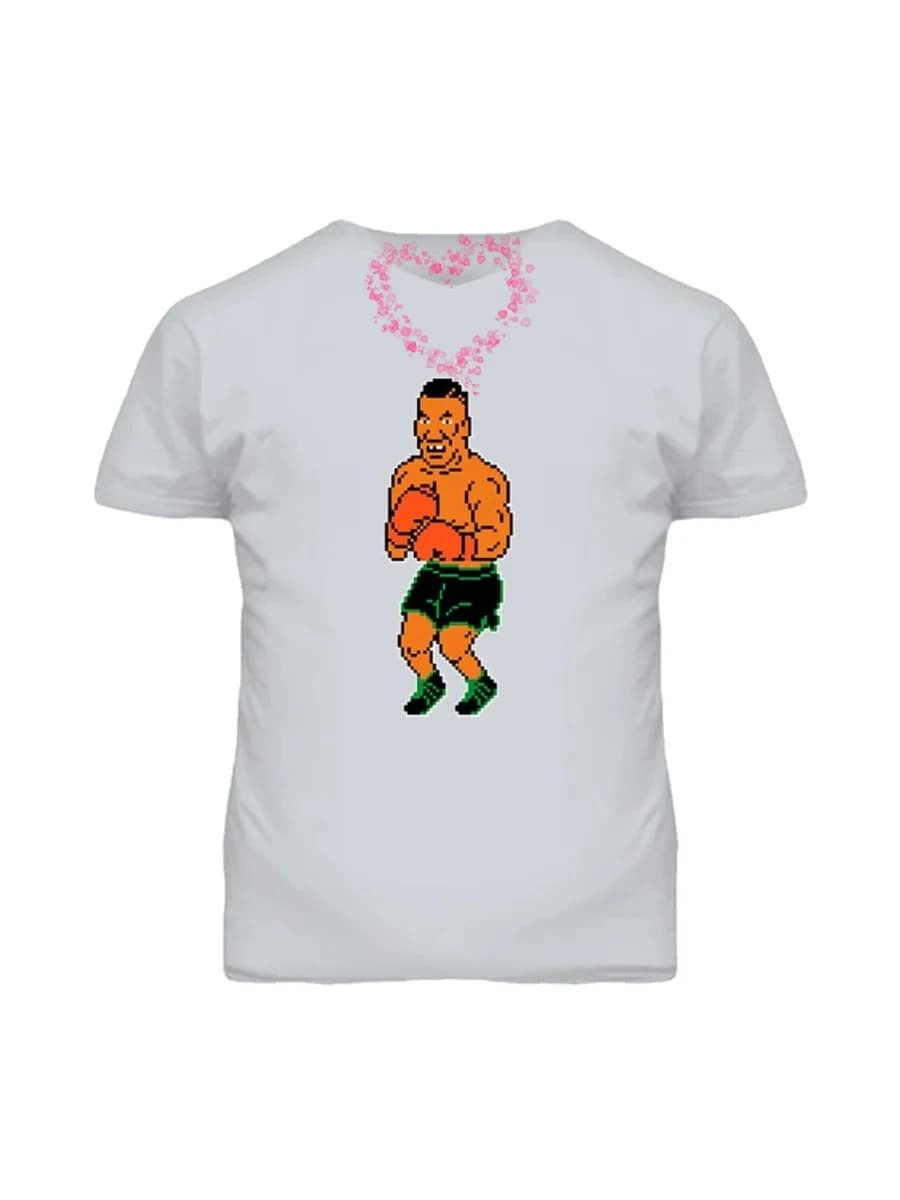 Mike Tysons Punchout Tyson 8 Bit Boxing T-Shirt Summer Cotton O-Neck Short Sleeve Unisex T Shirt New Size S-3XL