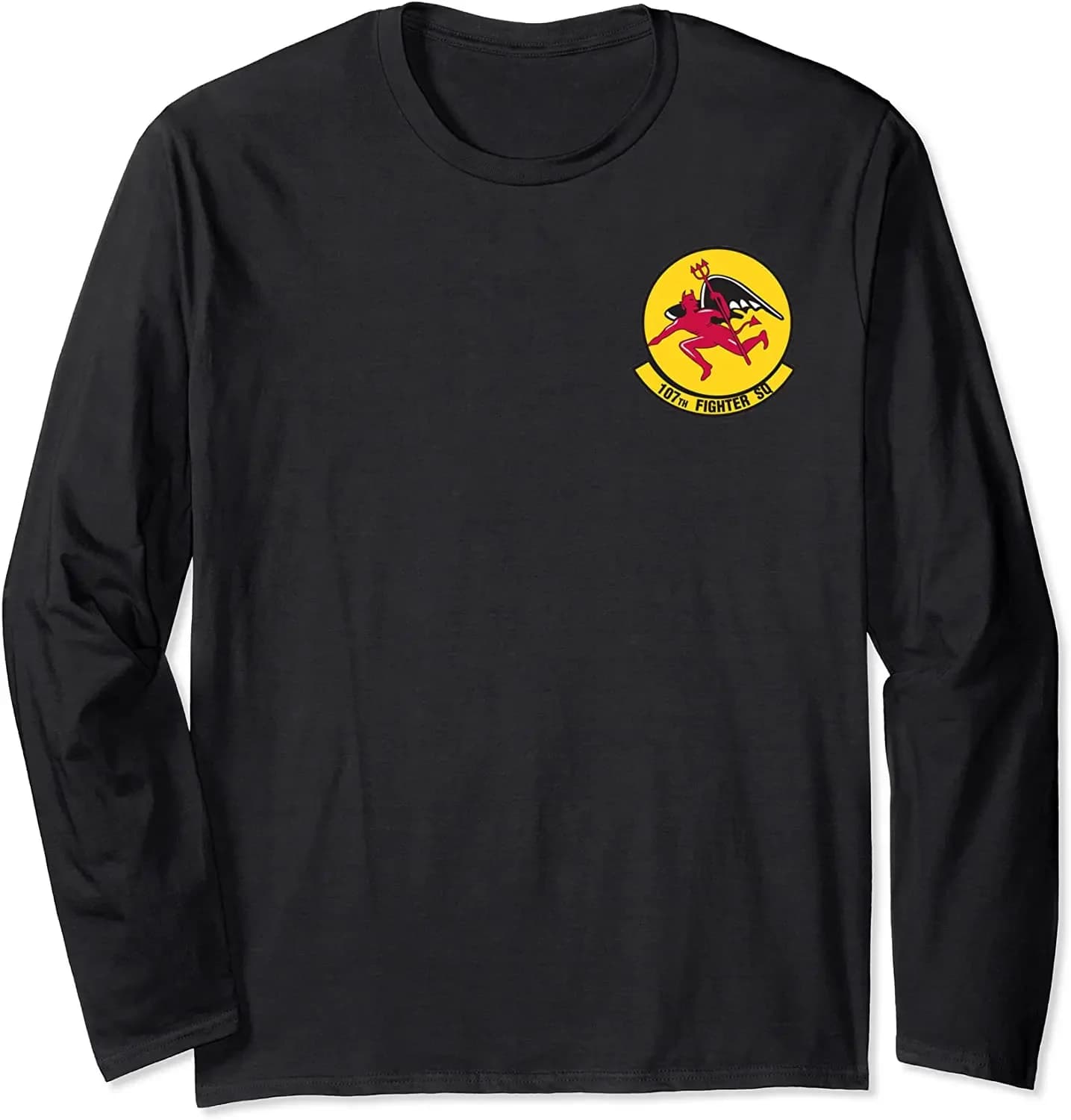 US Air Force A-10 Attack Aircraft 107th Fighter Squadron T-Shirt 100% Cotton O-Neck Long Sleeve Casual Mens T-shirt Size S-3XL