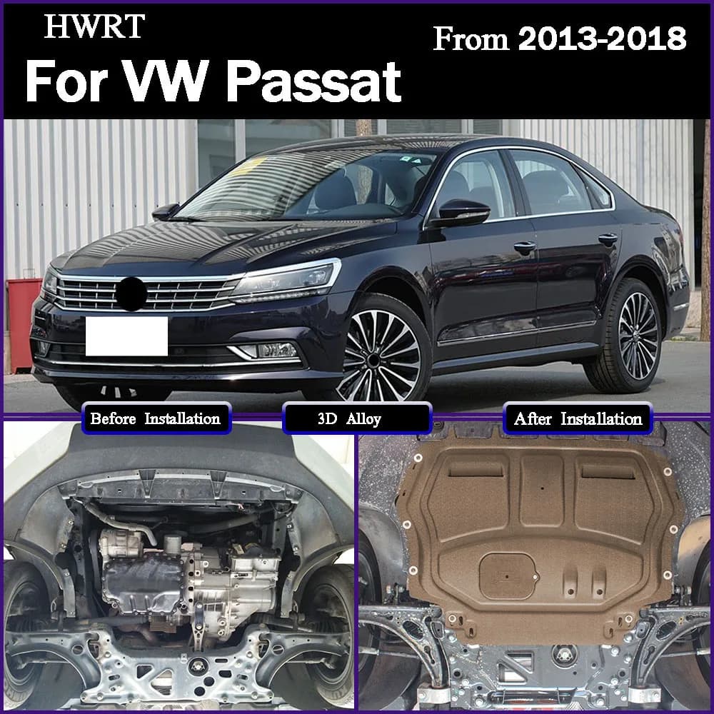 Front Under Engine Cover For VW Passat 2013-2018 1.4T 2.0T Guard Plate Skid Plate Car Engine Protection Panel Mudguard