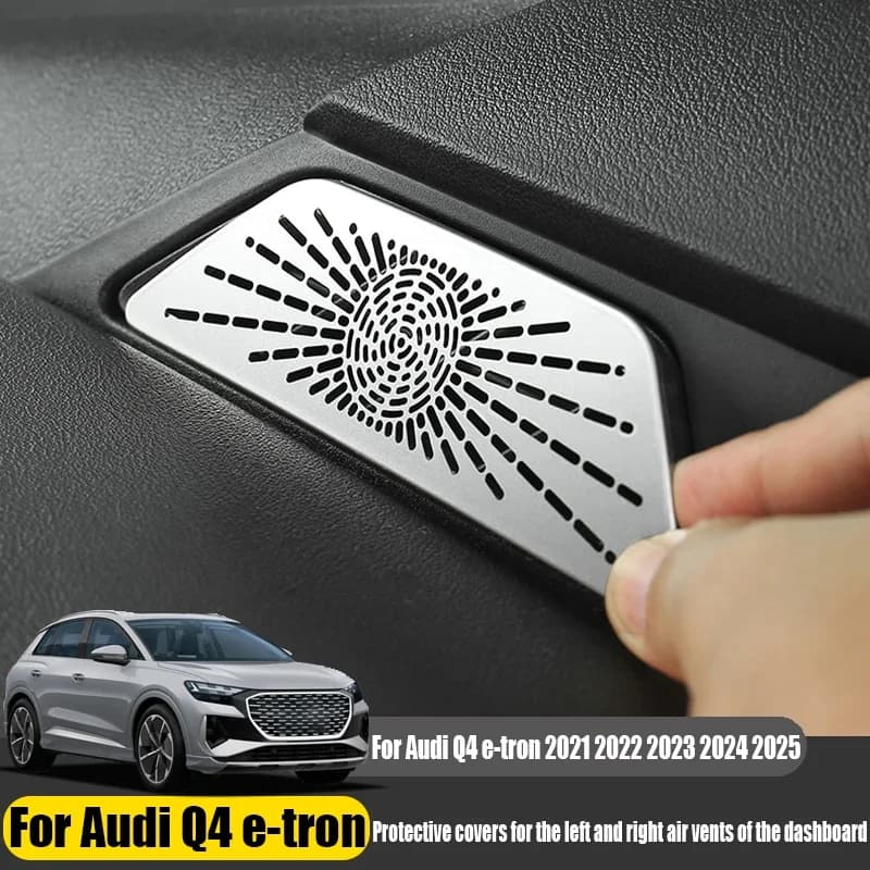 For Audi Q4 e-tron 2021 2022 2023 2024 2025 Dashboard Side Air Vent Protective Cover Car Interior Modification Accessories