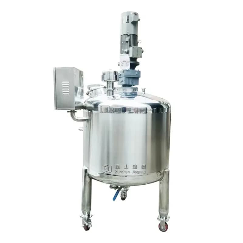 Mixing Tank With Agitator Industrial Liquid Mixing Equipment Stirred Reactor for Soap Detergent Cosmetic Production
