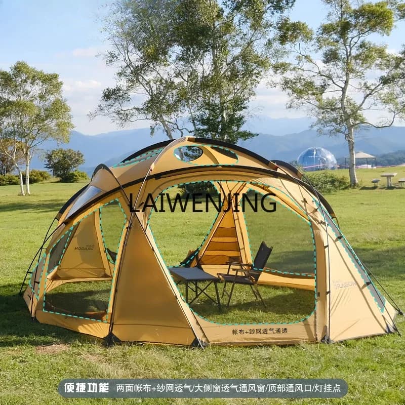 ZP10 nylon black dragon TNC tent outdoor camping starry sky self-supporting spherical wind and rain proof