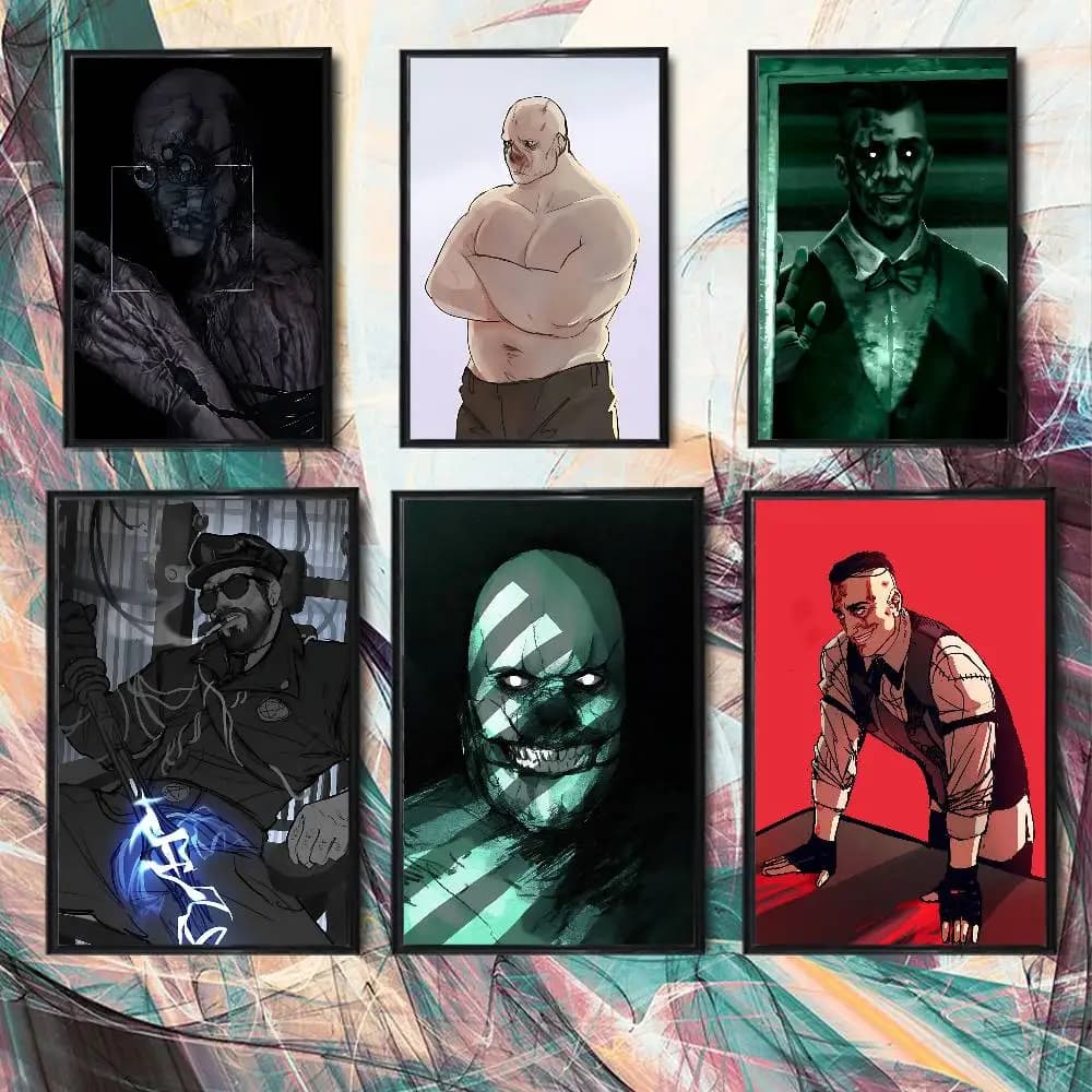 game Outlast fatty Chris Walker Poster HD Art Sticky Wall Waterproof Home Living Room Bedroom Bar Aesthetic Decoration