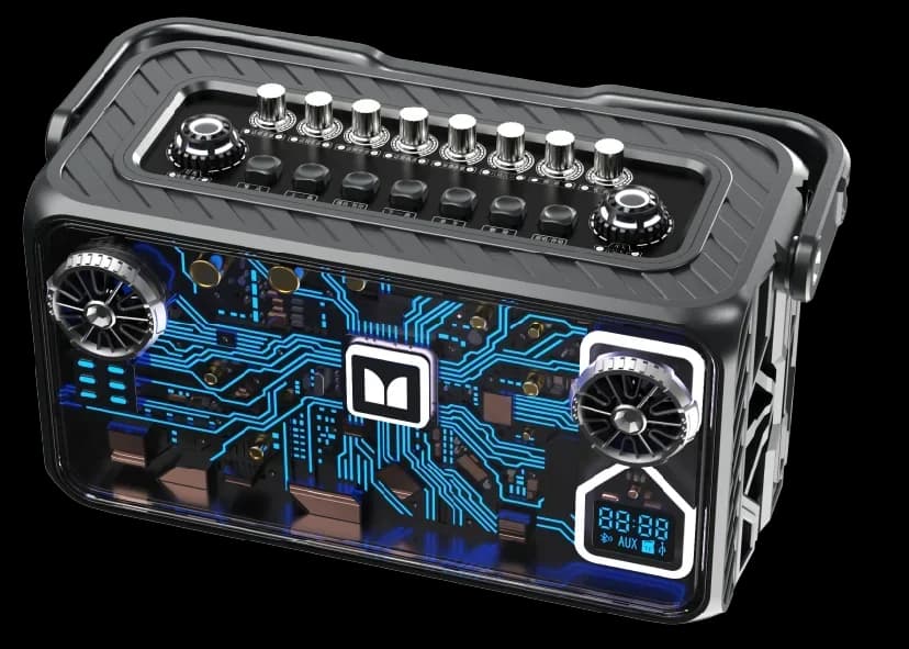 Portable Outdoor DJ Eq Extra Loud Volume Wireless Bluetooth Party Box Game Speaker with Microphone