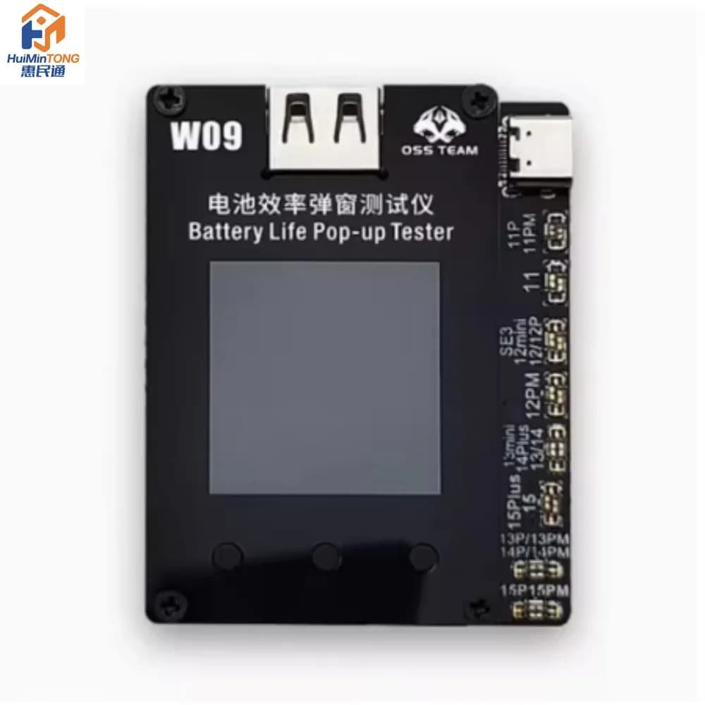 OSS W09 Pro V3 Battery Efficiency Pop-up Tester for IPhone 11-15 Series Solve Window Pop-up Modify Battery Efficiency Repair
