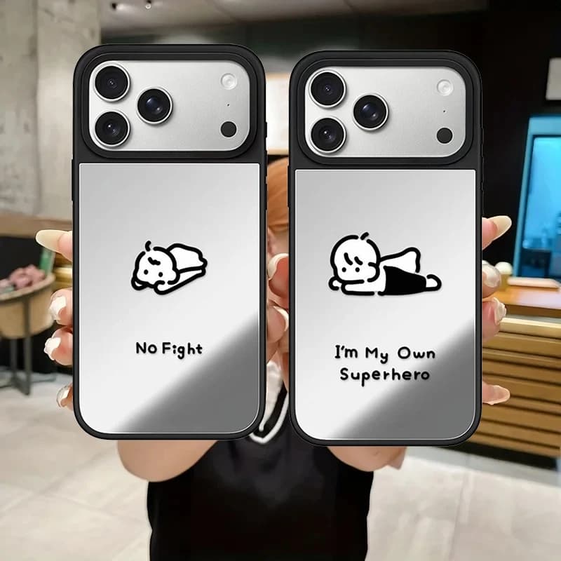 6090677 Mirror Surface Magnetic Phone Case Cover for IPhone 13 14 15 16 17 18 Pro Max Case