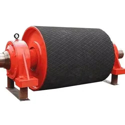 Self Cleaning Non Stick Surface Rotating Drum Reduces Material Build up Industrial Applications Conveyor Drum