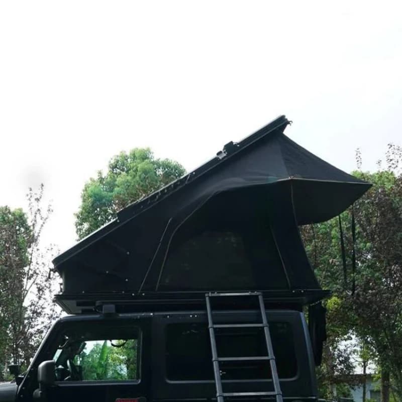 High Quality 3 Person Aluminum Triangle Clamshell Hard Shell Roof Top Tent, Dachzelt Auto Camping Tent for Outdoor Hiking
