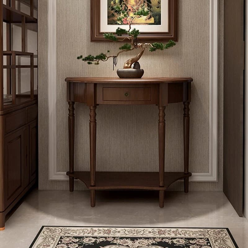Rustic Classic Console Table With Drawers Mid Century Retro Small Console Table French Elegant Furniture Living Room Furniture