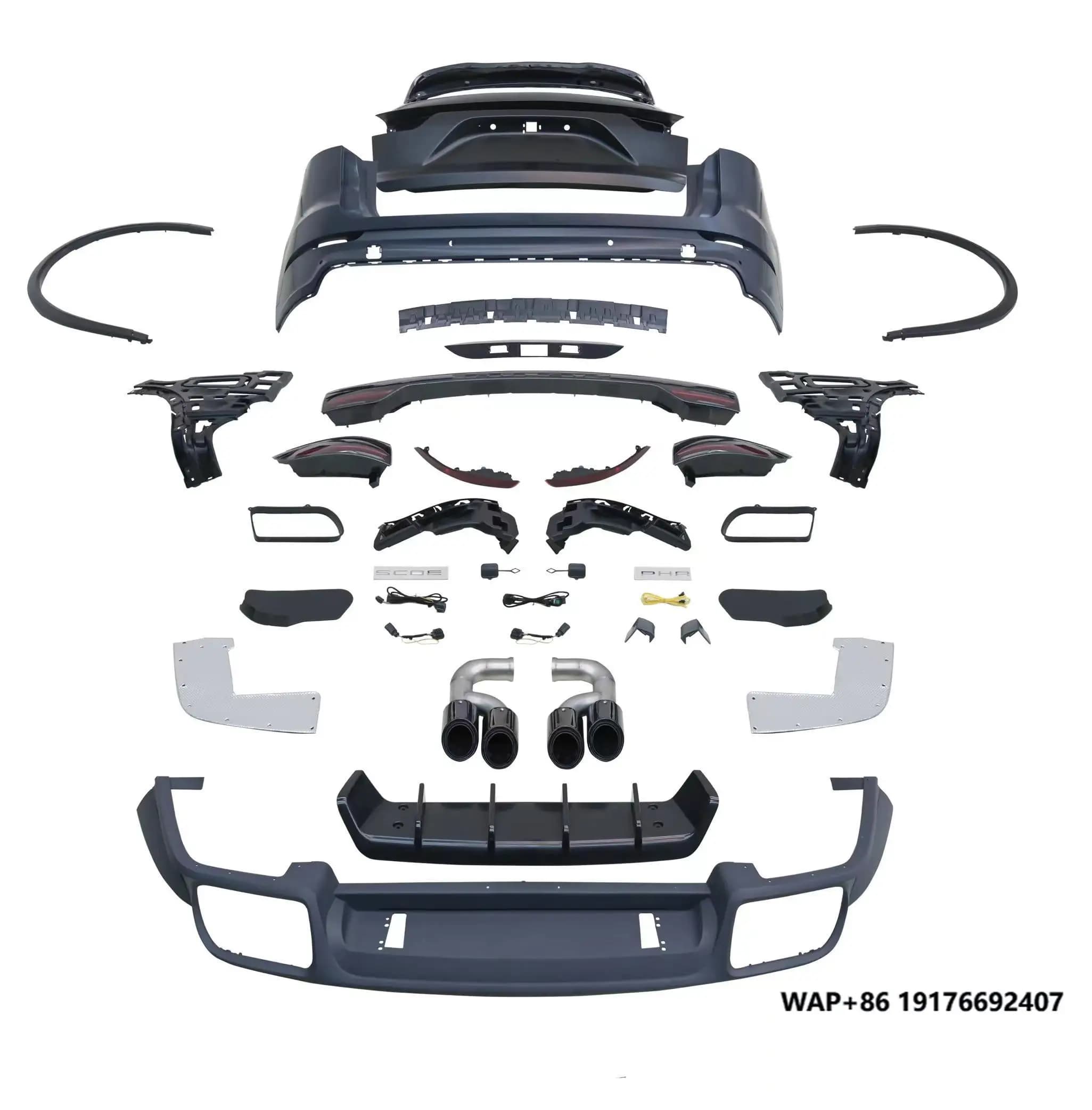 C-Luxury Car Body Kit for ’Porsche Car Modification for Cayenne 958.1 to the 9Y0 Version Front Face and Rear Back Set