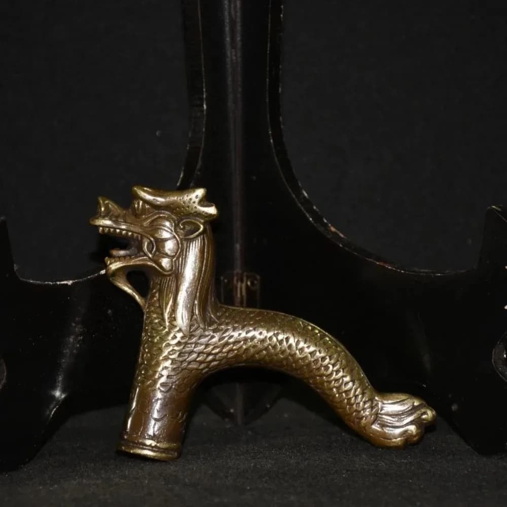 Zodiac Dragon-Head Cane Top Ornament
