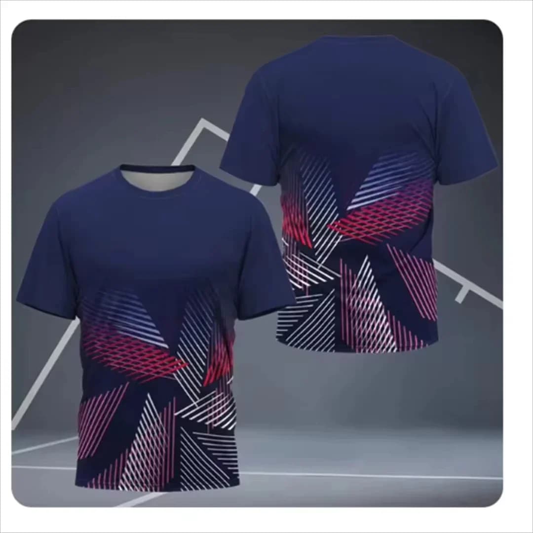 Men's Shirts Casual Fitness Outdoor Running Kids T-shirt Round Neck Fitness Sportswear Women's Shirts Badminton Training tops