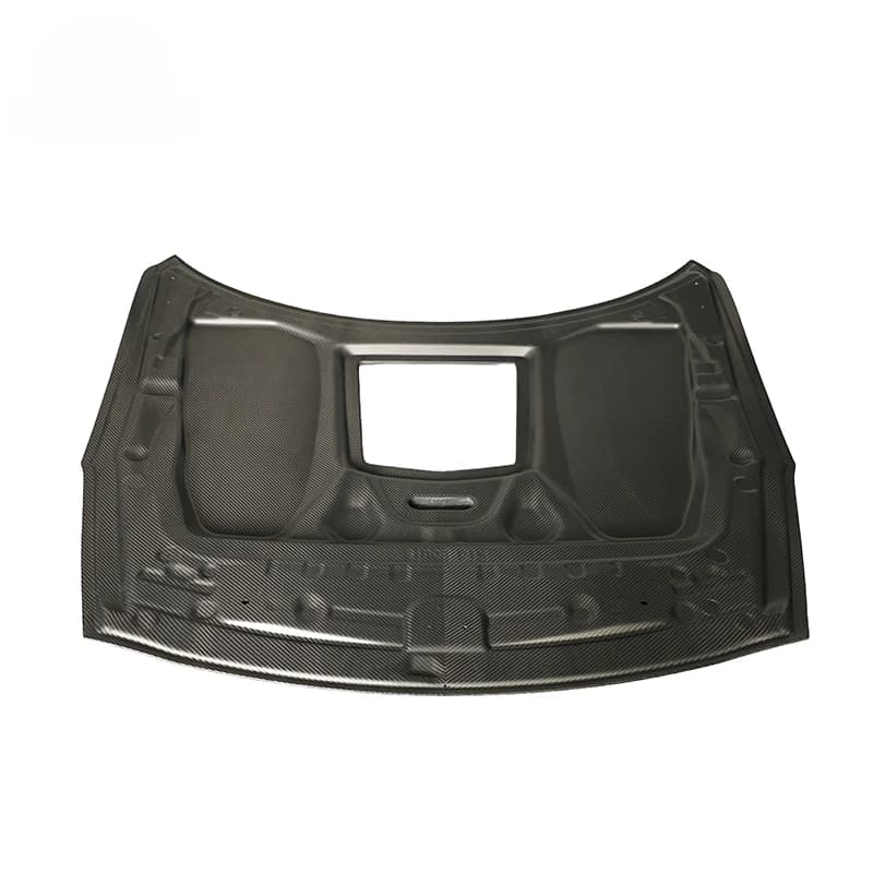 High Quality Transparent Dry Carbon‑Fiber Front Engine Hood, Sport‑car Modification Parts 2009‑2015