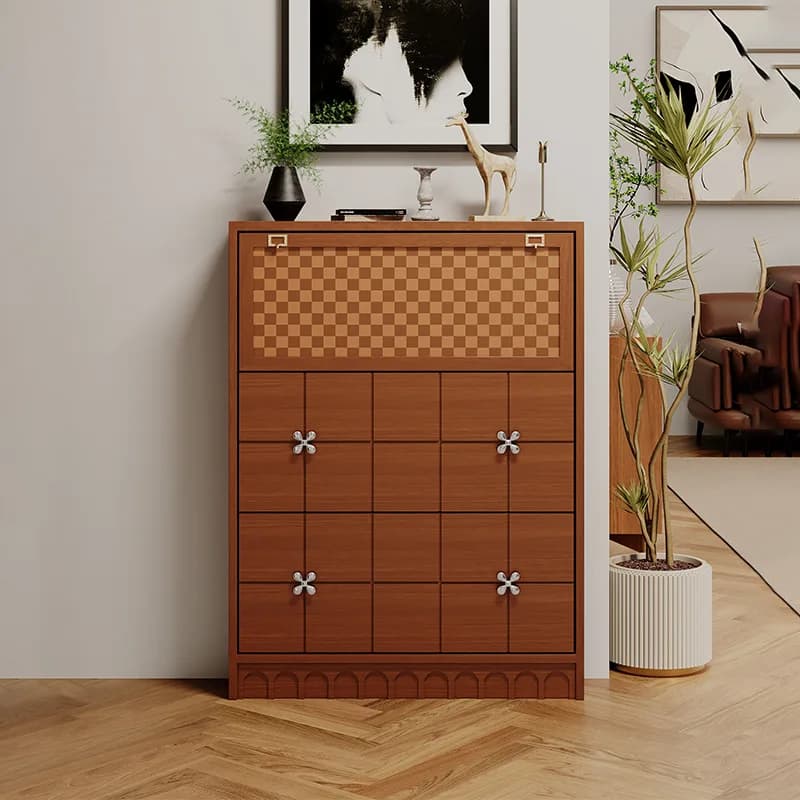 DSA medieval tipping bucket entrance shoe cabinet integrated household door ultra-thin decorative cabinet modern apartment