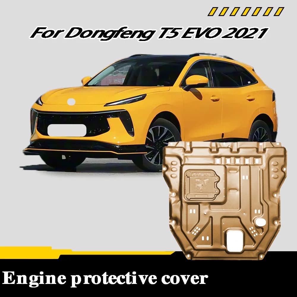 Car Accessories Black Under Engine Guard Mudguard Board Splash Shield Mud Fender Plate Panel For Dongfeng T5 EVO 2021 1.5T