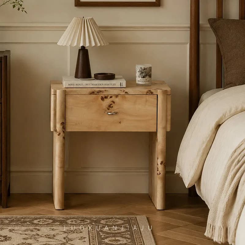 Space Saving European Nightstand Modern Apartment Bedside Table Decorative American Mesa Cabeceira Storage Bedroom Furniture