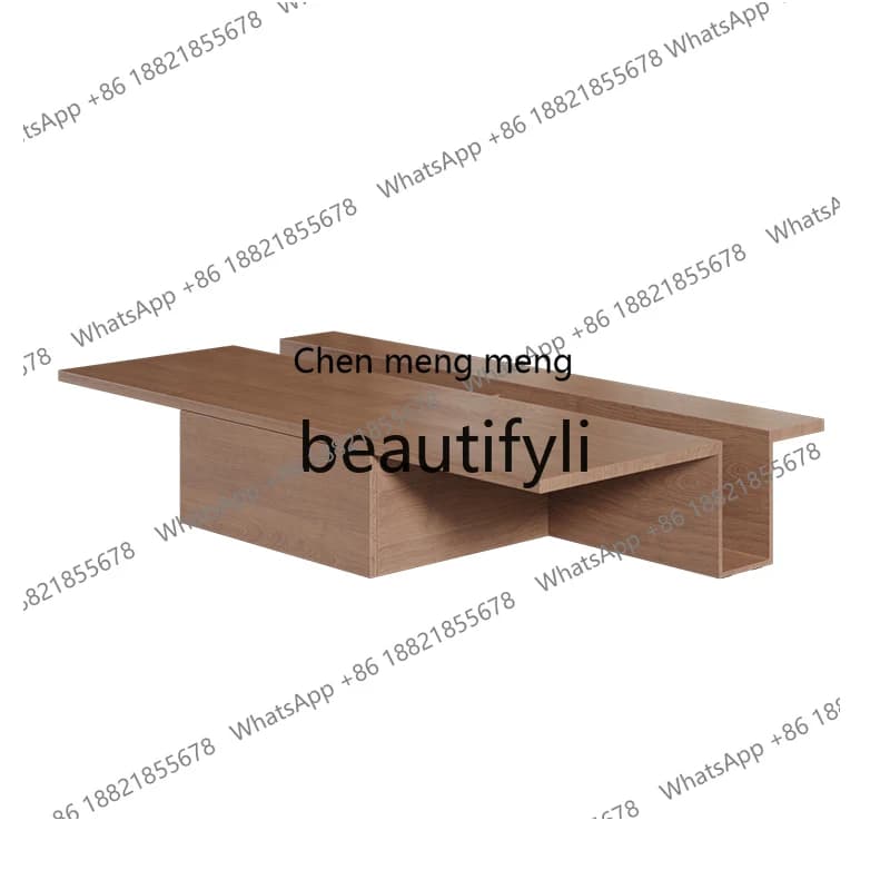 Solid wood coffee table small table household living room modern simple new small apartment sofa side tableH