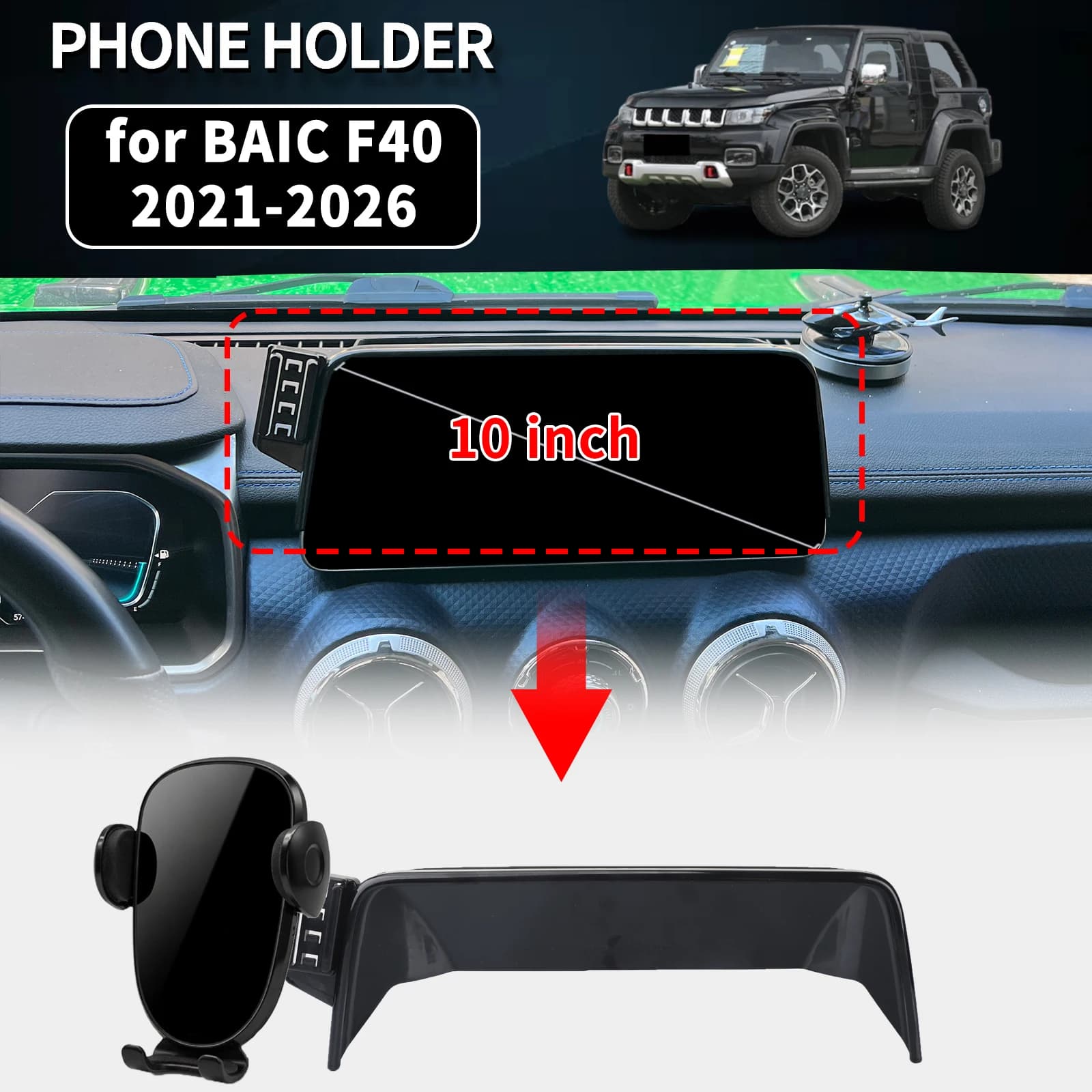 for BAIC F40 2021 2022 2023 2024 2025 2026 LHD Vehicle-Specific Phone Holder Mount Car GPS Stand Easy Fix Auto Accessories