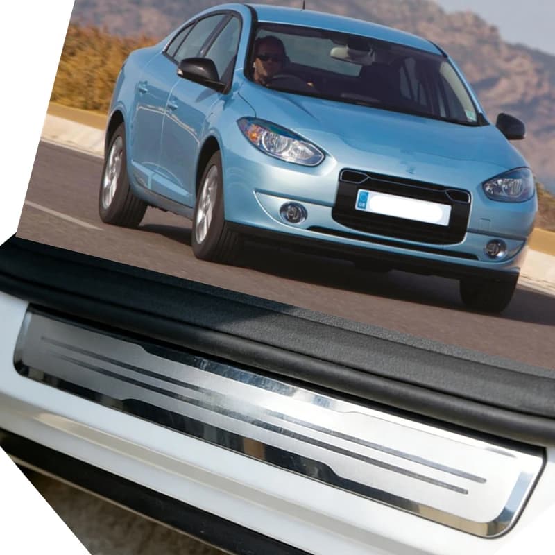 Car Styling For Renault Fluence 2010-2024 2025 Door Sill Pedal Guards Trim Chrome Welcome Kick Scuff Plate Protector Accessories