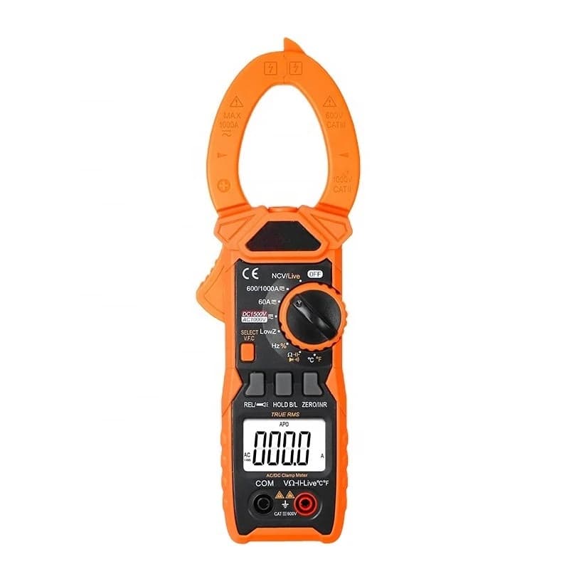 615B  1500V Clamp Meter 1000 Amp 5999 Counts Auto Range Inrush Current  1000A Digital AC Clamp Meter