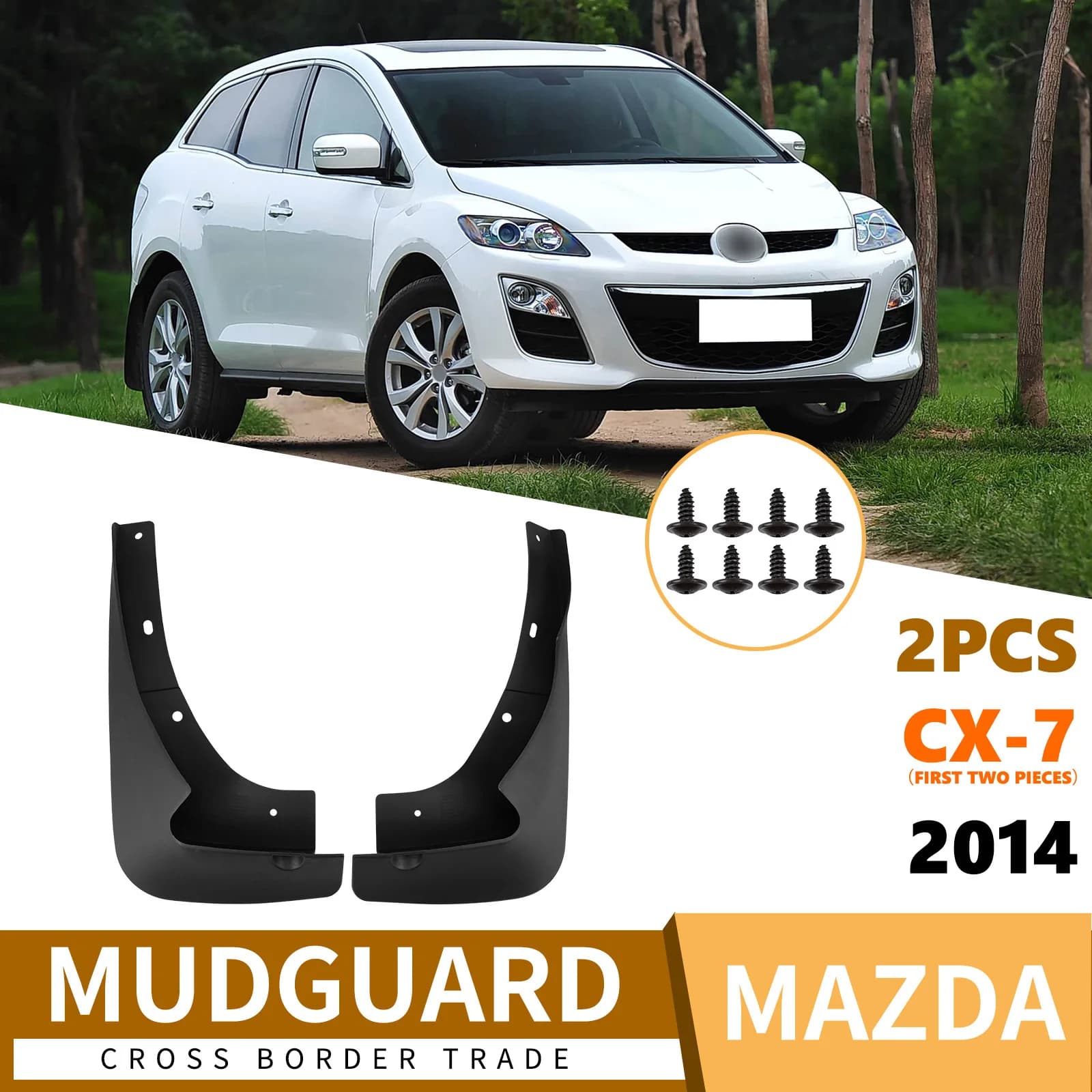 For Mazda CX-7 2014 front two car tire fender skin modification supplies car accessories car fender mud flaps