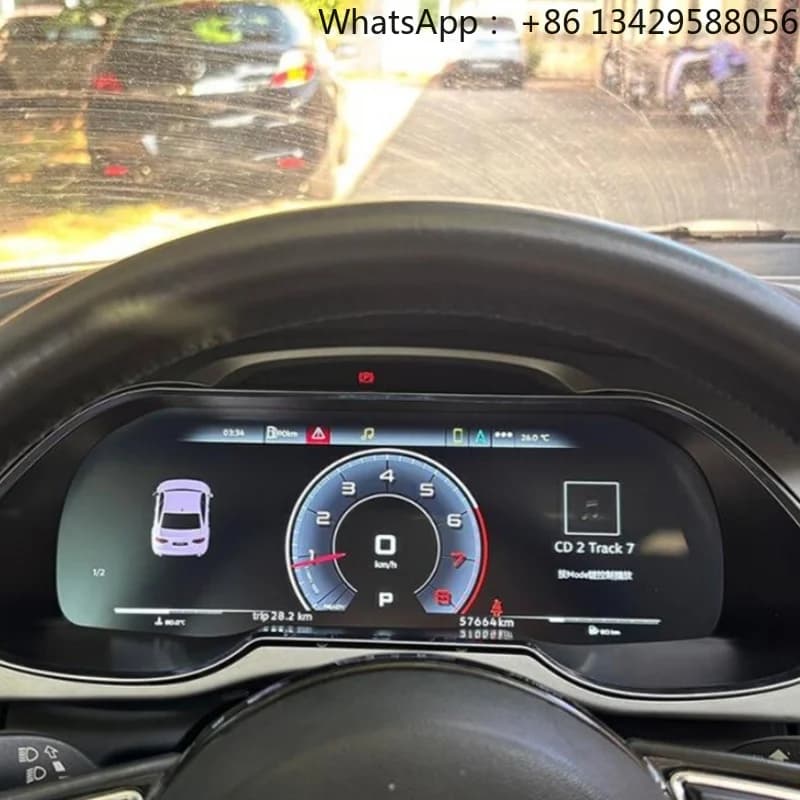 Factory-Direct Sales Plug and Play Car Digital Instrument Cluster for Audi A4 Linux System Auto Speedometer LCD Dashboard