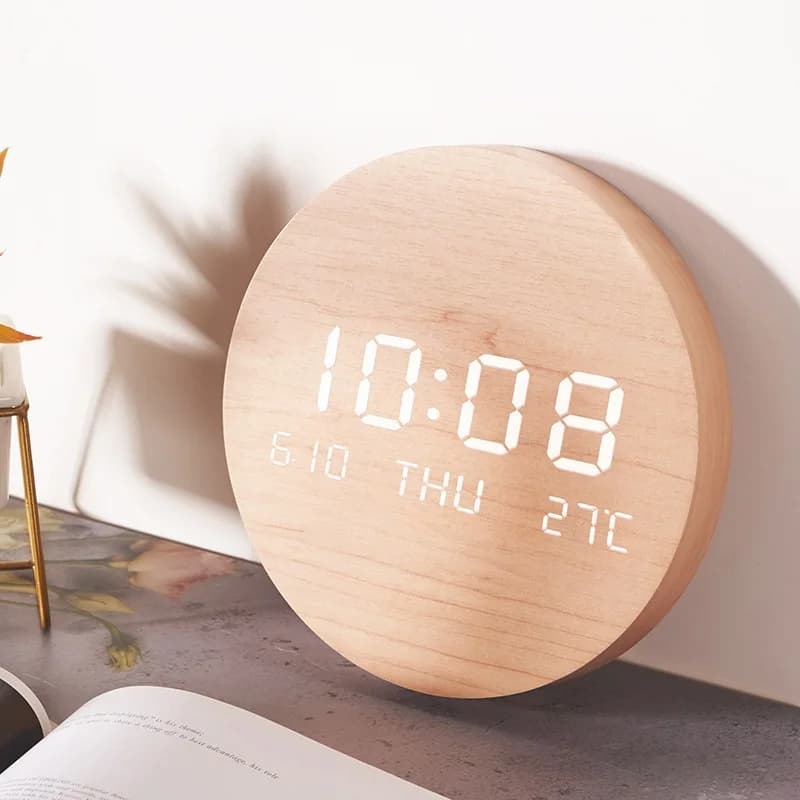 LED wall clock  living room home bedroom silent clock Nordic style fashion wall clock S201