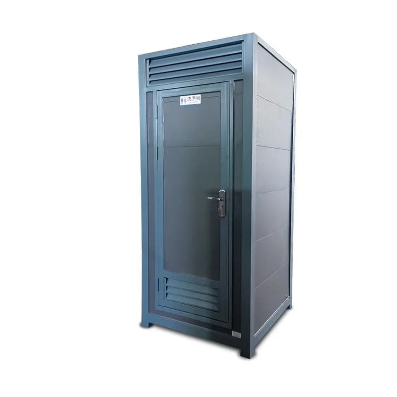 Outdoor mobile toilet, portable construction site emergency simple male and female toilets