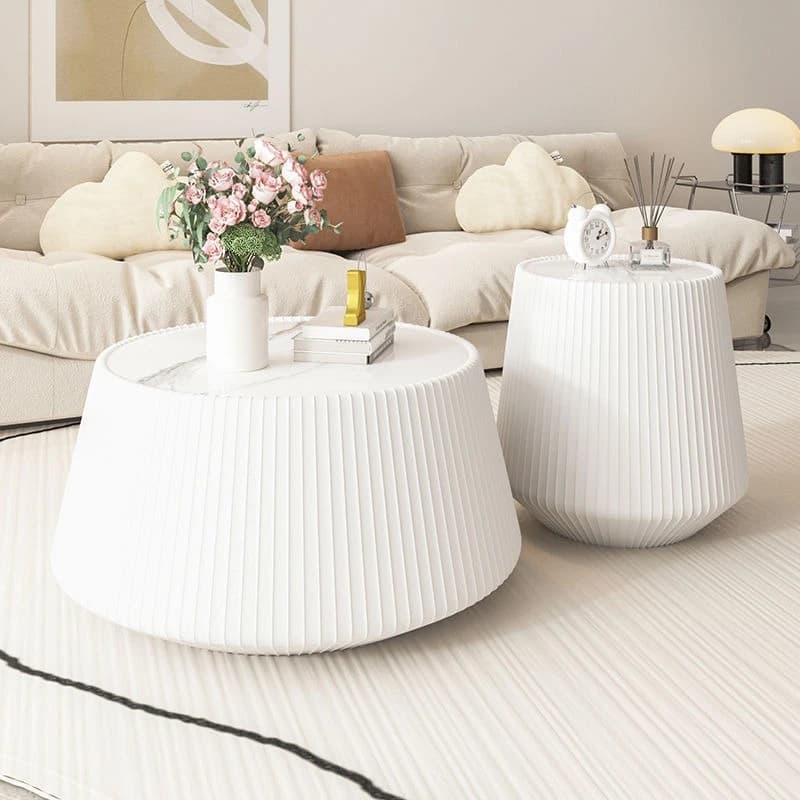 Rock slab combination small apartment coffee table modern simple living room balcony rental house rock