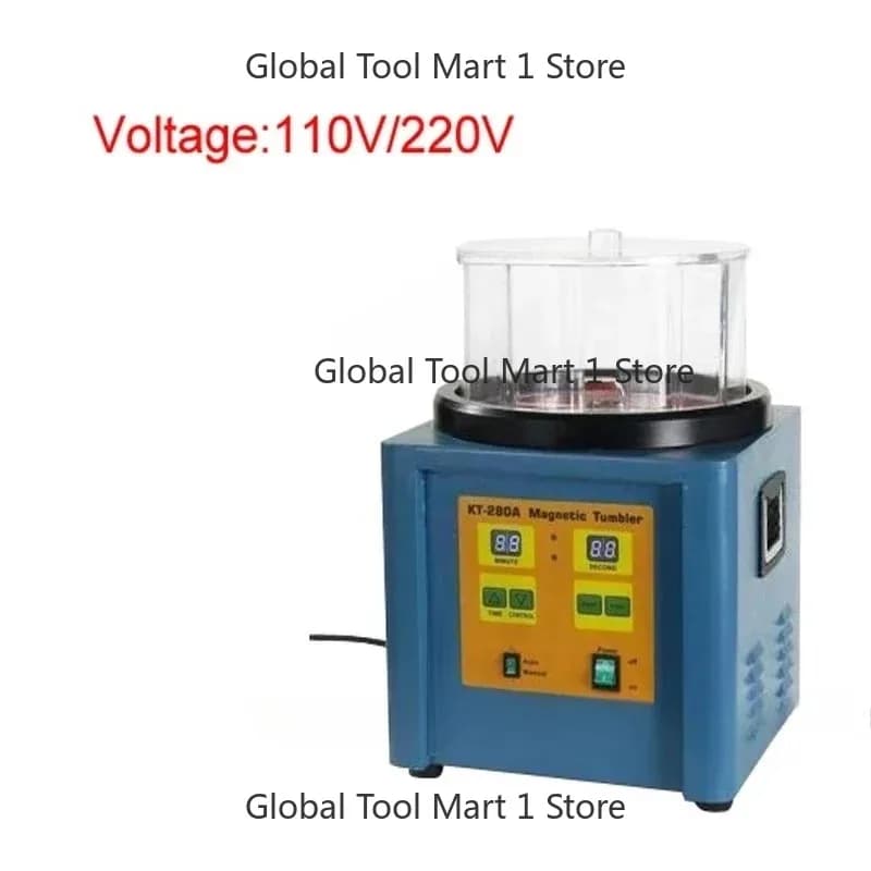 110V/220V  KT-280A 1100g Ferromag-netic Powerful Magn=etic Tumbler  Electric  Polishing Machine
