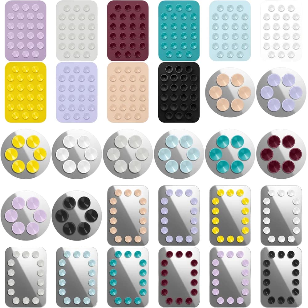30 Colors Mirror / Silicone Sucker Magnetic Phone Stand for IPhone 13 14 15 16 17 Pro Max Case