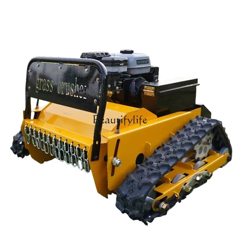 05-Intelligent Remote Control Lawn Mower Orchard Garden Lawn Crusher, Crawler