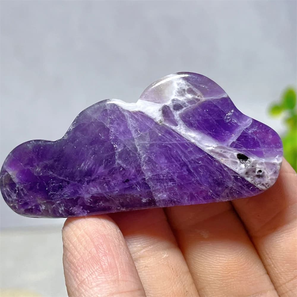 Purple Cloud Carving Stone Quartz Crystal Natural Reiki  Minerals Witchcraft Geode Energ Mineral Decoration Gift Feng Shui Energ