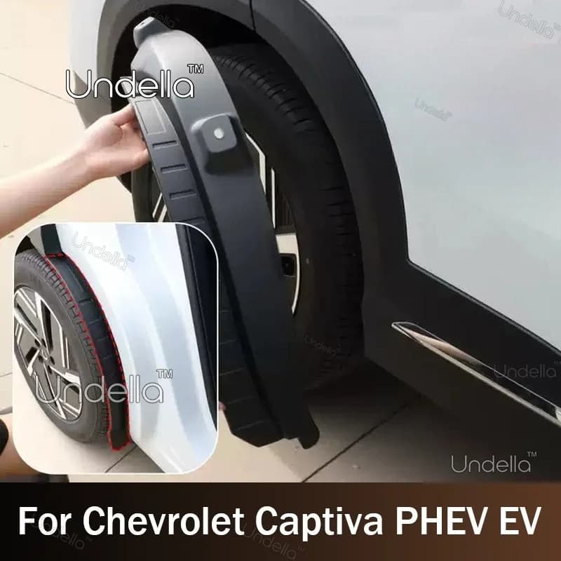 Mud Flaps With Rear Door Inner Fender Liner For Chevrolet Captiva PHEV EV 2026 2027 Splash Guards Mudguards Exterior Accessories