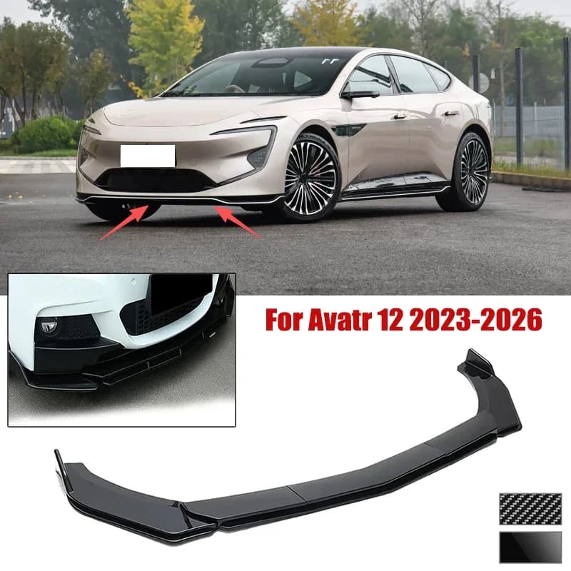 5pcs Front Bumper Shovel For Avatr 12 2023-2026 Spoiler Front Bumper Deflector Anti Scratch Protection Device Accessory