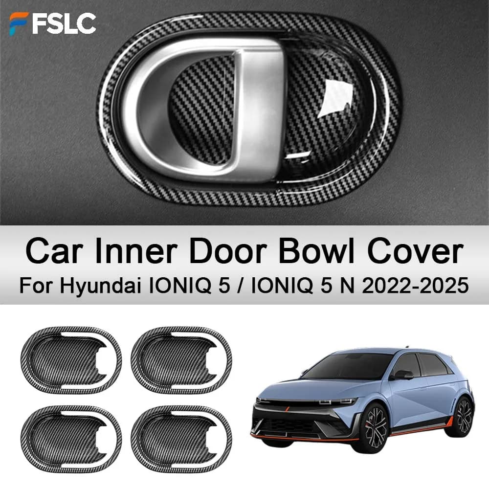 Car Decoration Car Inner Door Bowl Cover For Hyundai IONIQ 5 / IONIQ 5 N 2022-2025 Cars Accessories Styling Upgrade