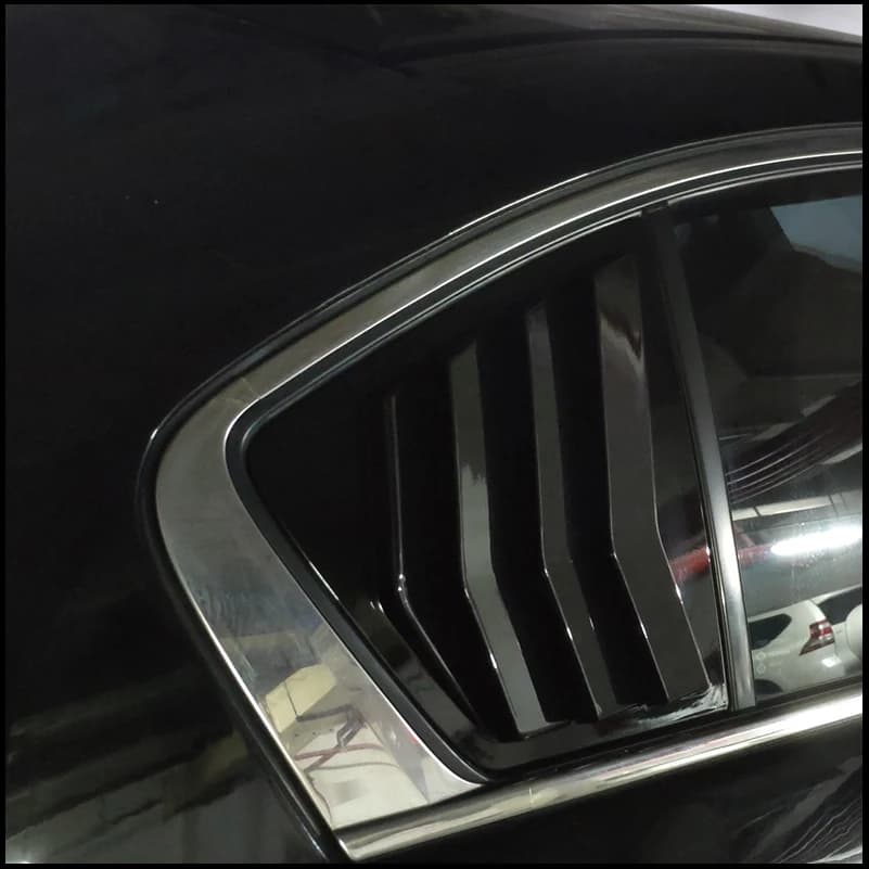 For Honda Accord 9th 2014-2017 Rear Window Blind Shades Louver Frame Molding Cover Sticker Trim Car Styling Accessories
