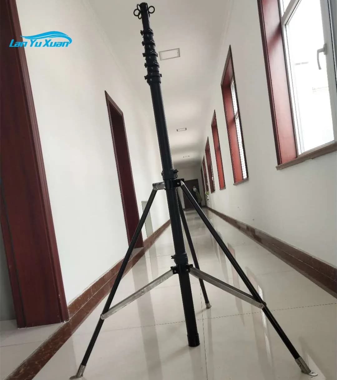 9M Portable Light Stand Carbon Fiber Tripod in Black