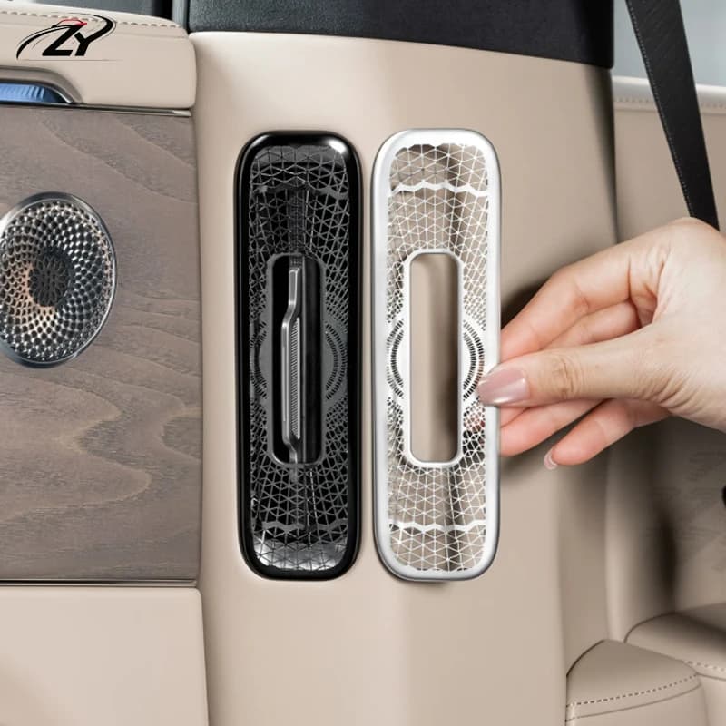 For Zeekr 8X 2026 2027 Car Rear B-pillar Air Outlet Protective Cover Interior Stainless Steel Decoration Accessories