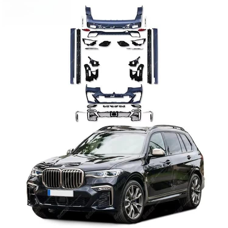 STLF G07 PP Material Body Kit for Bmws X7 G07 Upgrade to MT M Sports Style Front Bumper Rear Bumper Side Skirts Bodykit