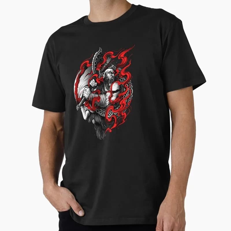 God of War Kratos T Shirt Prepare For War Graphic Tee Spartan Warrior Ragnarok Streetwear Short Sleeve Unisex Gamer Gift Tops
