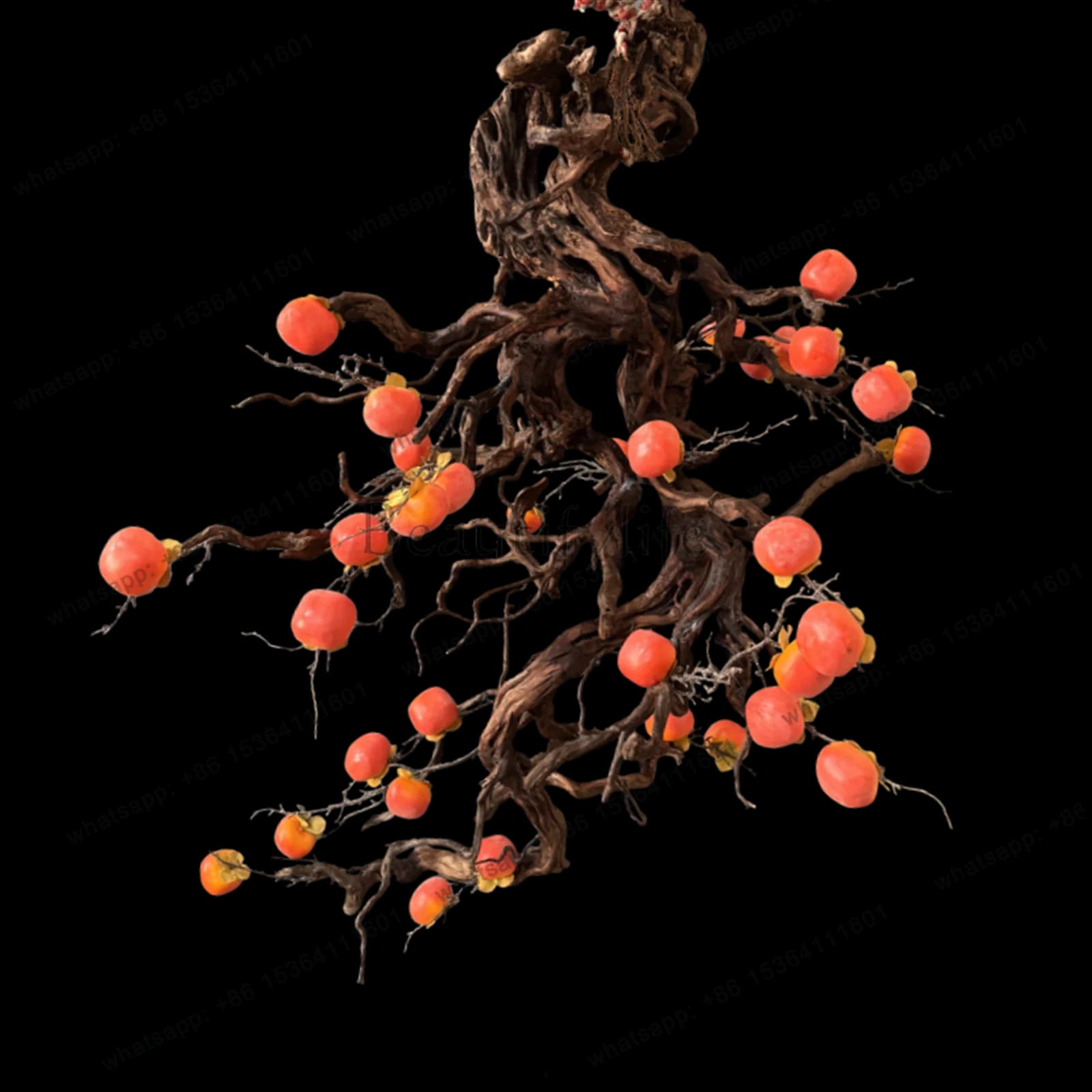 Dead wood simulation persimmon solid wood decorative plant landscaping dry landscape