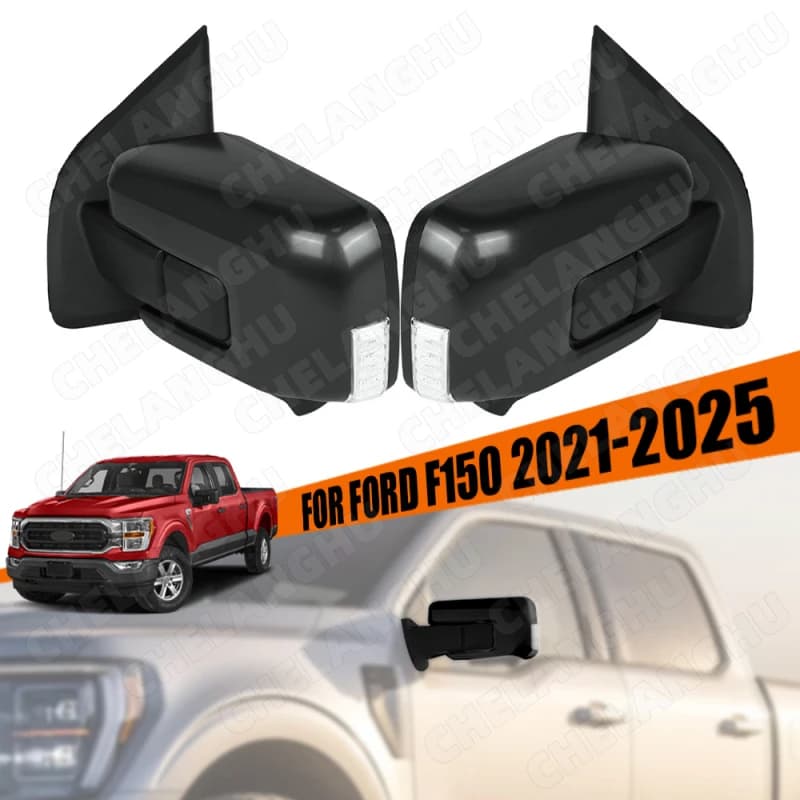 11+1PIN Reversing Mirror For Ford F150 2021 2022 2023 2024 2025 Car Rear Mirror Assembly With Camera Blind Spot Turn Light 13+1