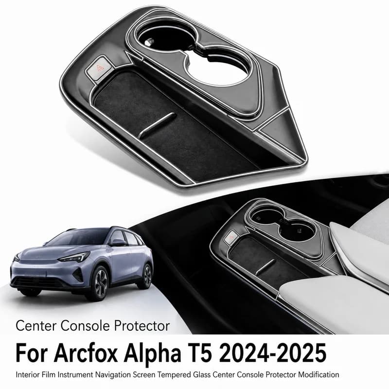 For Arcfox Alpha T5 2024-2025 Interior Film Instrument Navigation Screen Tempered Glass Center Console Protector Modification