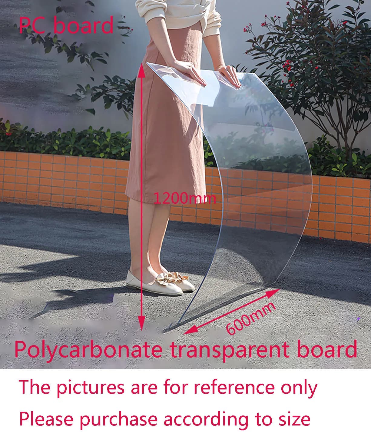 Thickness1mm-5mm PC Sheets Polycarbonate Plate Transparent Board 100mmx100mm 200mmx200mm 200mmx300mm 300mmx300mm 300mmx400mm